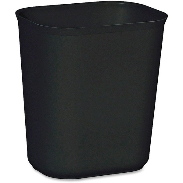 Rubbermaid Commercial 3.50 gal 14 QT Fire-Resistant Wastebaskets, Black, Fiberglass RCP254100BKCT